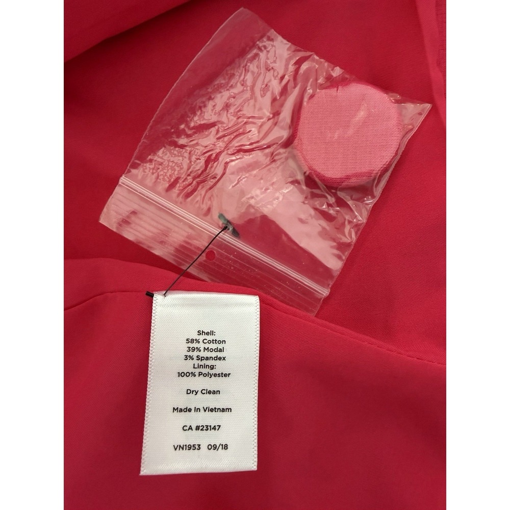 Talbots Blazer Jacket Womens 22W Pink Scalloped Hem Lined Office Mature Preppy - Picture 9 of 11